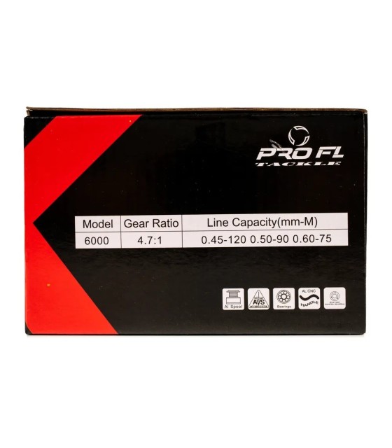 Mulineta PRO FL TACKLE BLACK SHADOW FR 6000