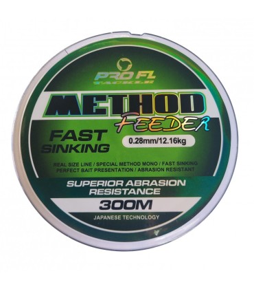 MONOFILAMENT METHOD FEEDER VERDE 300M