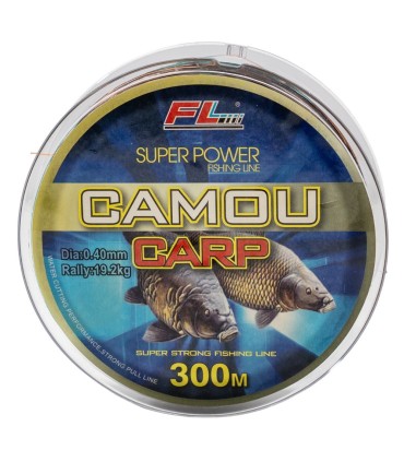 MONOFILAMENT CAMOU CARP 300M