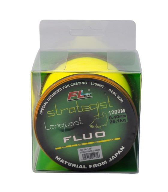MONOFILAMENT STRATEGIST LONGCAST FLUO 1200M