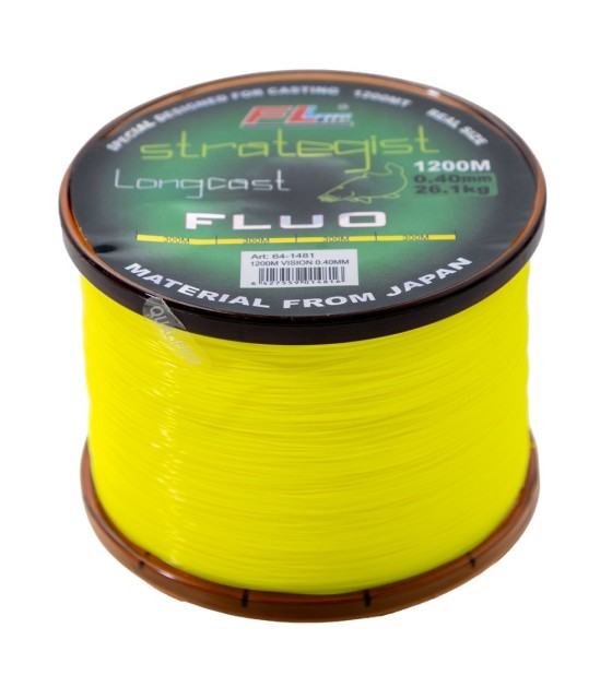 MONOFILAMENT STRATEGIST LONGCAST FLUO 1200M