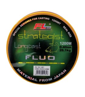 MONOFILAMENT STRATEGIST LONGCAST FLUO 1200M