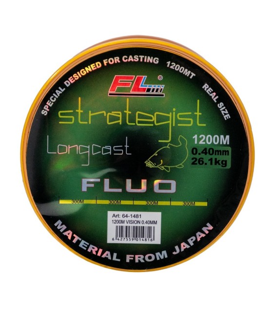 MONOFILAMENT STRATEGIST LONGCAST FLUO 1200M