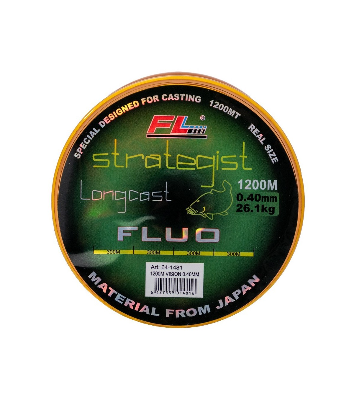 MONOFILAMENT STRATEGIST LONGCAST FLUO 1200M