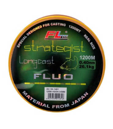 MONOFILAMENT STRATEGIST LONGCAST FLUO 1200M