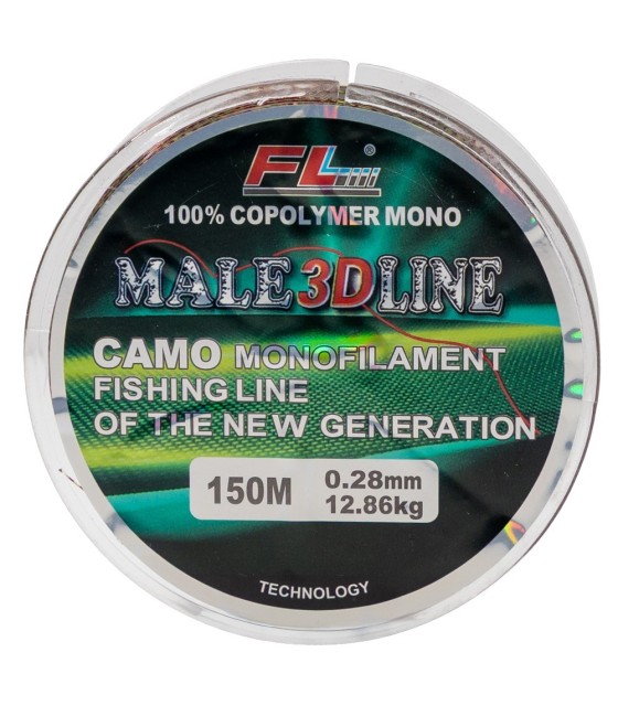 MONOFILAMENT MALE 3D LINE 150M