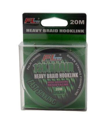 FIR TEXTIL HEAVY BRAID HOOKLINE VERDE PE12X 20M