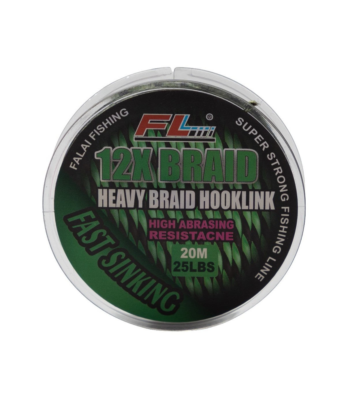 FIR TEXTIL HEAVY BRAID HOOKLINE VERDE PE12X 20M