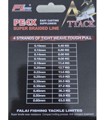 FIR TEXTIL TTACK PE4X 150M