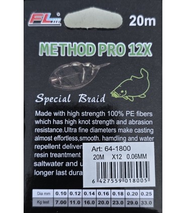 FIR TEXTIL METHOD PRO PE12X 20M