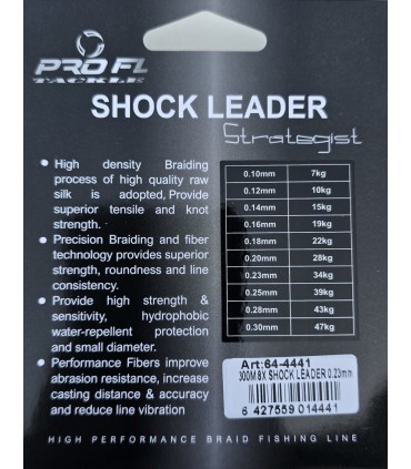SHOCK LEADER STRATEGIST SINKING FEEDER PE8X 300M