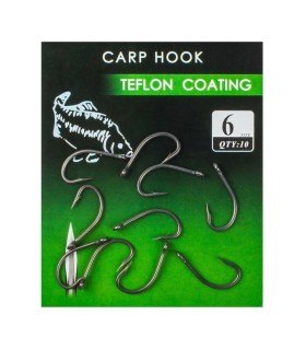 CARLIGE  CARP HOOKS TEFLON FL