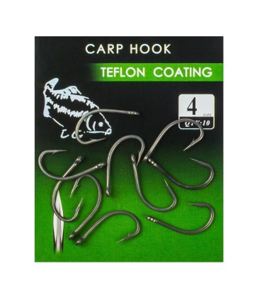 CARLIGE  CARP HOOKS TEFLON FL