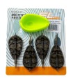 SET MOMITOARE FL METHOD FEEDER FLAT INLINE 4+1(50g,60g,70g,80g) + MATRITA - 19057