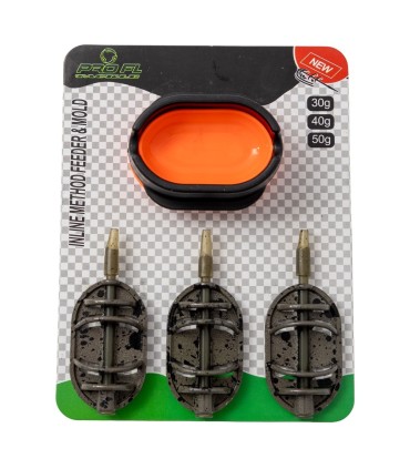 SET MOMITOARE FL METHOD FEEDER INLINE 3+1(30g,40g,50g) +MATRITA - 93811