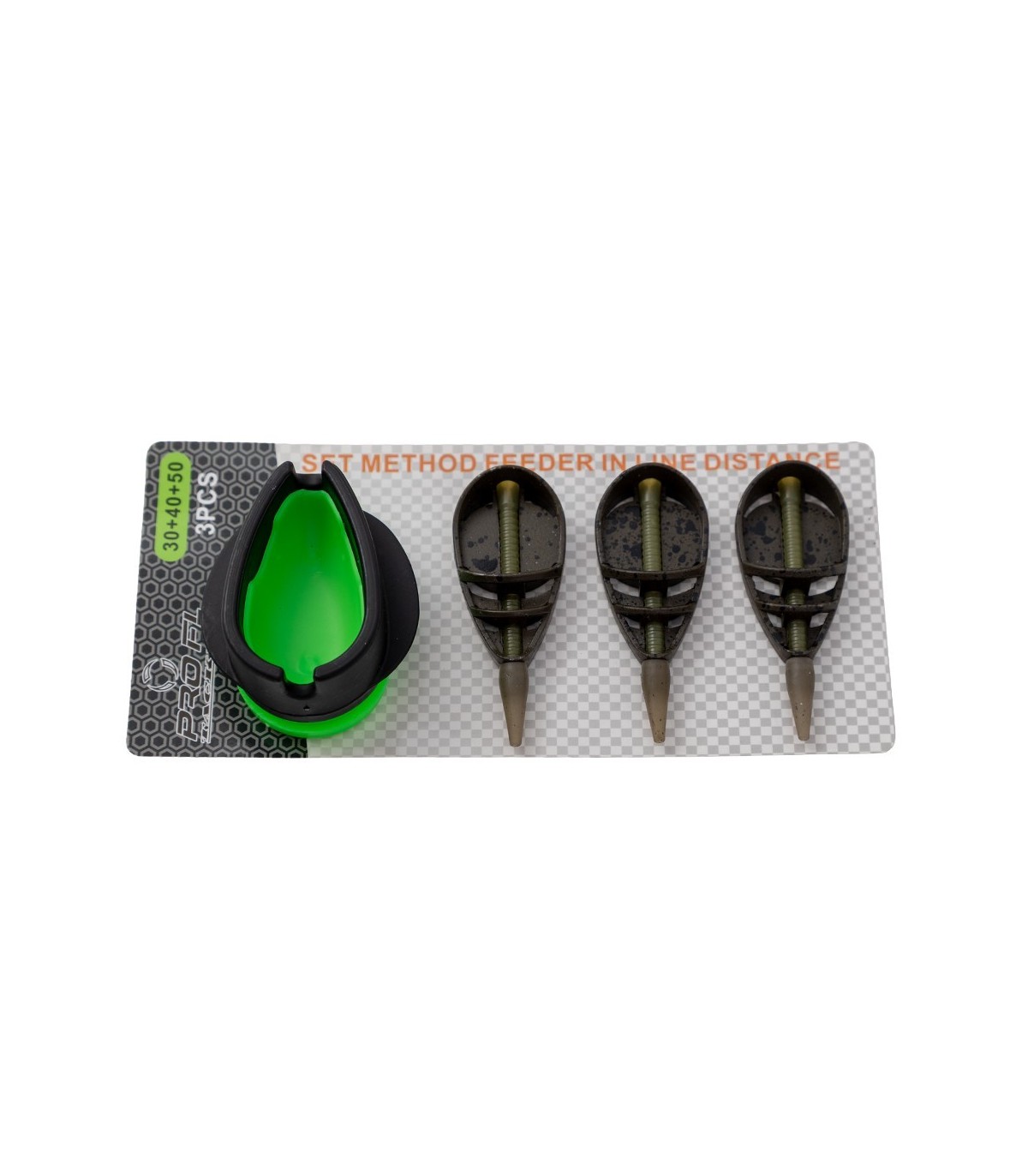 SET MOMITOARE PROFL METHOD FEEDER  INLINE DISTANCE 3+1(30g,40g,50g) + MATRITA - 95167