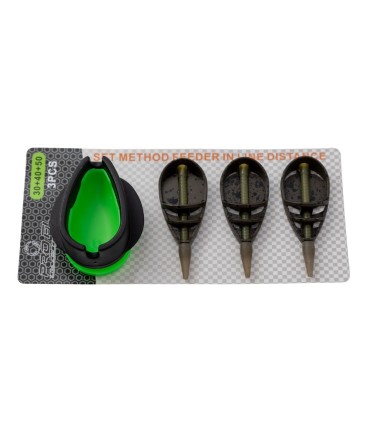 SET MOMITOARE PROFL METHOD FEEDER  INLINE DISTANCE 3+1(30g,40g,50g) + MATRITA - 95167