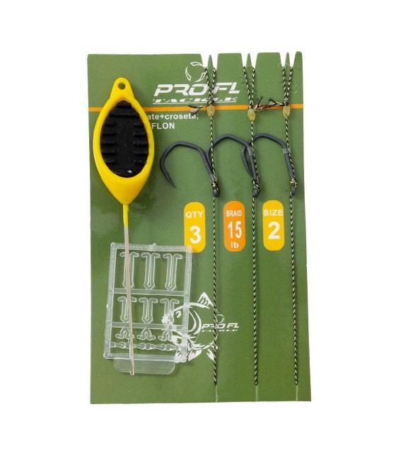 SET TREI CARLIGE LEGATE- V-CURVE TEFLON + CROSETA PROFL