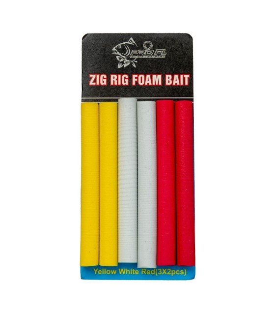 SPUMA-ZIG RIG FOAM BAIT MIX PRO FL GALBEN/ALB/ROSU