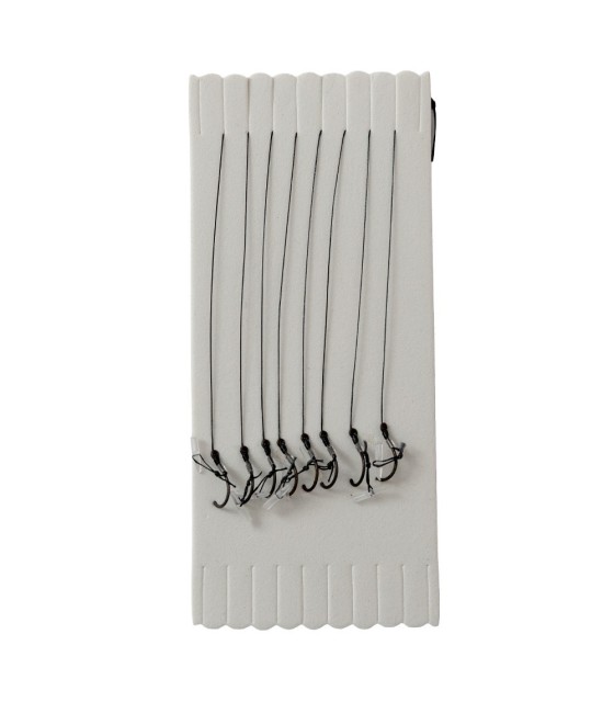 SET 8 CARLIGE LEGATE POWER FEEDER RIG BARBED WITH PUSH STOP