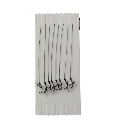 SET 8 CARLIGE LEGATE POWER FEEDER RIG BARBED WITH PUSH STOP