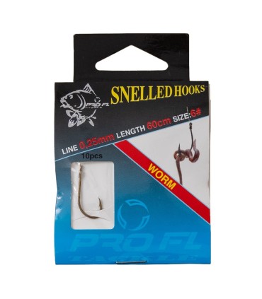 SET 10 CARLIGE LEGATE SNELL PENTRU PESCUIT CU RAMA