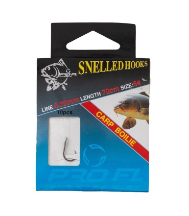 SET 10 CARLIGE LEGATE SNELL HOOKS CARP BOILIE