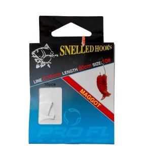 SET 10 CARLIGE LEGATE SNELL HOOKS PENTRU PESCUIT CU VIERME