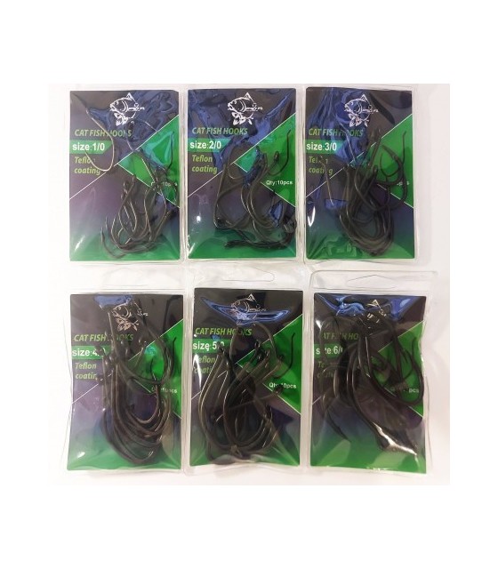 CARLIGE TEFLONATE PROFL CAT FISH HOOKS