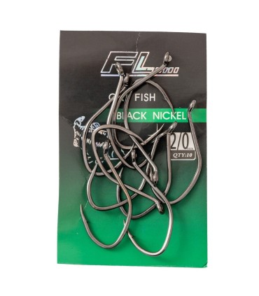 CARLIGE BLACK NICKEL FL CAT FISH HOOKS