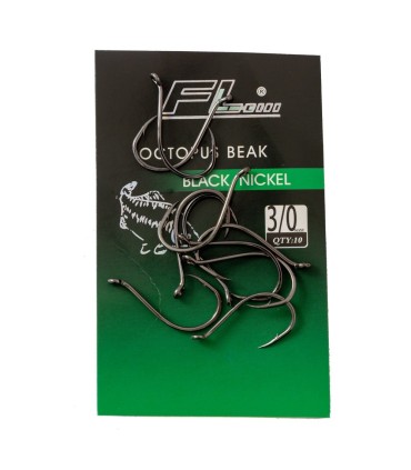 CARLIGE BLACK NICKEL FL OCTOPUS BEAK HOOK