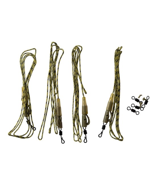 SET 4 MONTURI  PE LEADCORE CU VARTEJ INTERSCHIMBABIL