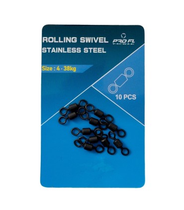 VARTEJ- ROLLING SWIVEL PROFL STAINLESS STEEL