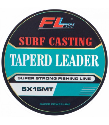 LEADER CONIC FL 5x15m - 0,20mm-0,50mm