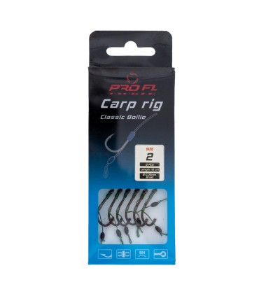 SET 8 CARLIGE LEGATE CARP RIG CLASIC BOILLIE