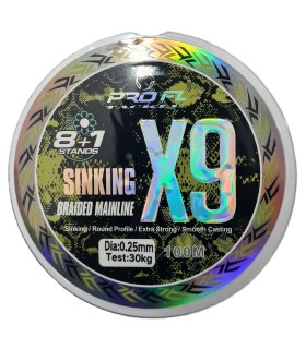 FIR TEXTIL 9X SINKING BRAIDED MAINLINE 100m