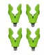 SET 4 CAP SUPORT MIC SILICONIC  "V" VERDE PROFL