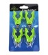 SET 4 CAP SUPORT MIC SILICONIC  "V" VERDE PROFL