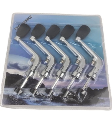 SET MANIVELA MULINETA RABATABILA MARE 5buc. ARGINTIU