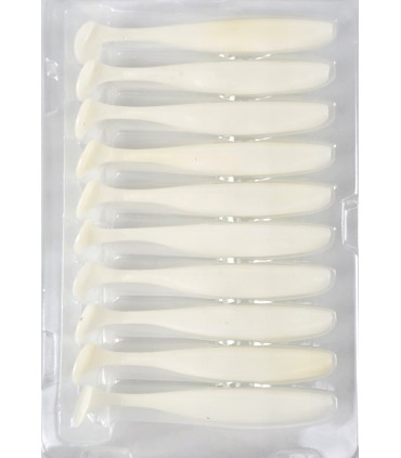 SHAD 11cm PROFL ALB PERLAT SET 10buc.